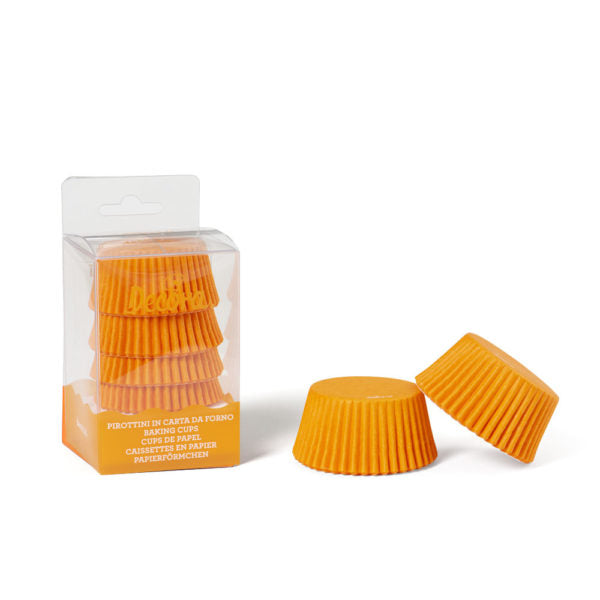 Decora Plain Cupcake Liners Orange