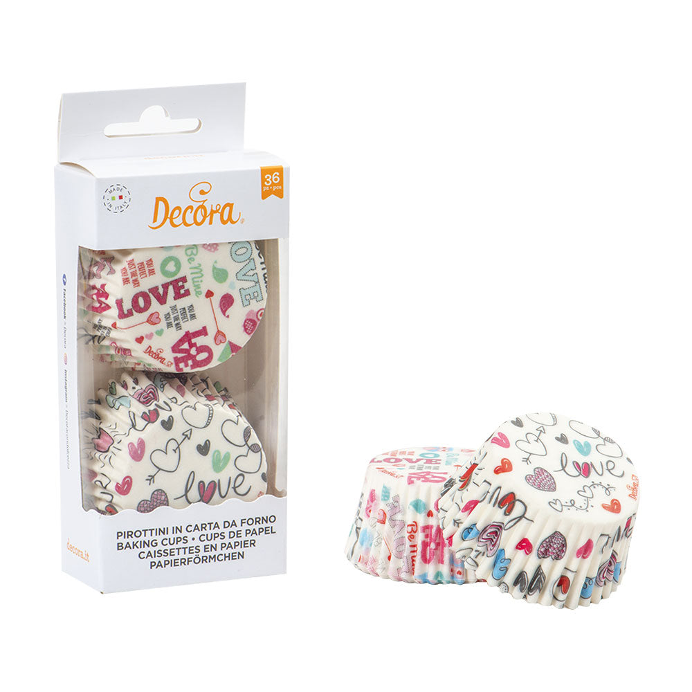 Decora Love Message Cupcake Liners