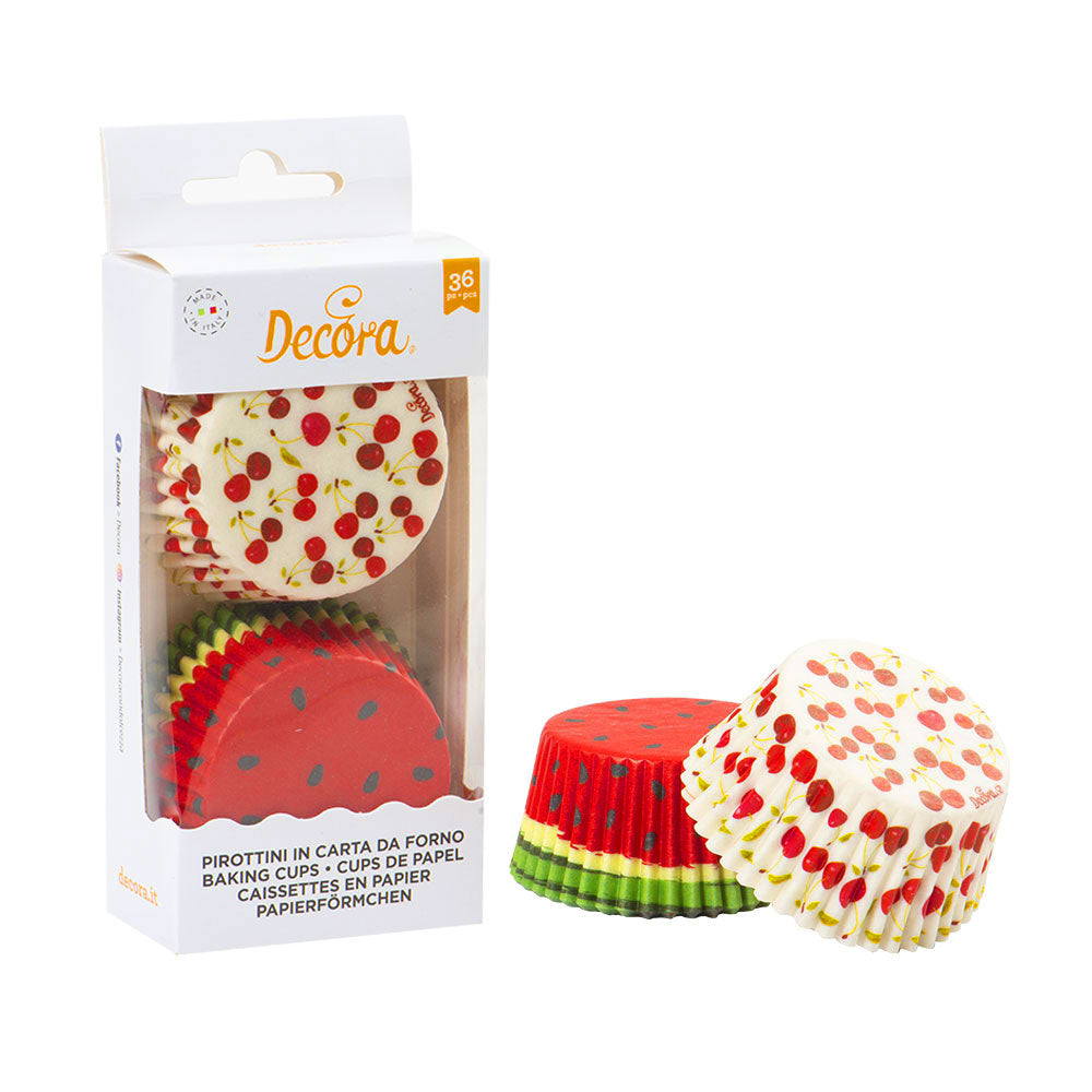 Decora Summer Fruit Cupcake Liners