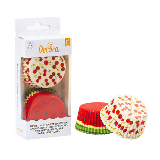 Decora Summer Fruit Cupcake Liners