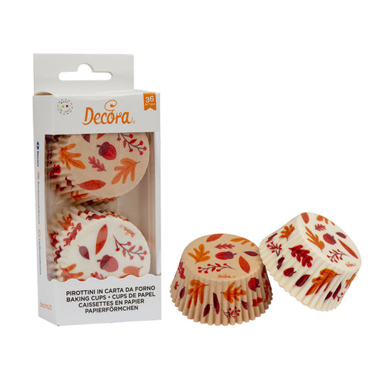 Decora Autumn Leaves Cupcake Liners