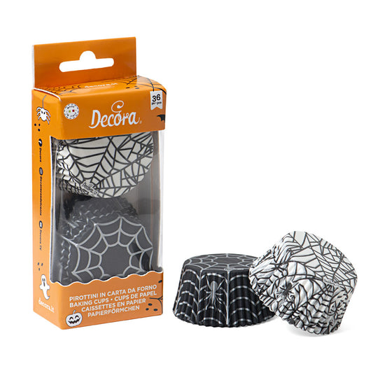 Decora Spider Web Cupcake Liners