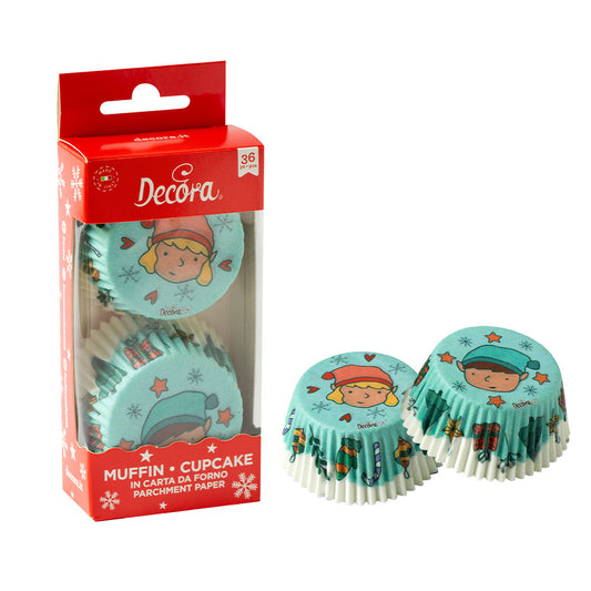 Decora Santa's Elves Cupcake Liners