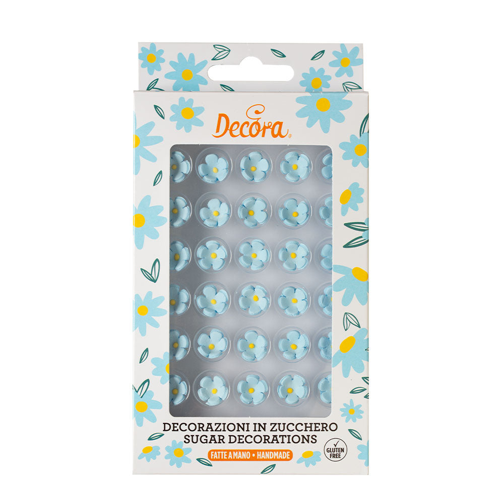 Decora Small Blue Sugar Flowers