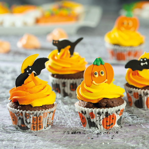Decora Halloween Pumpkin, Bat & Cat Sugar Decorations
