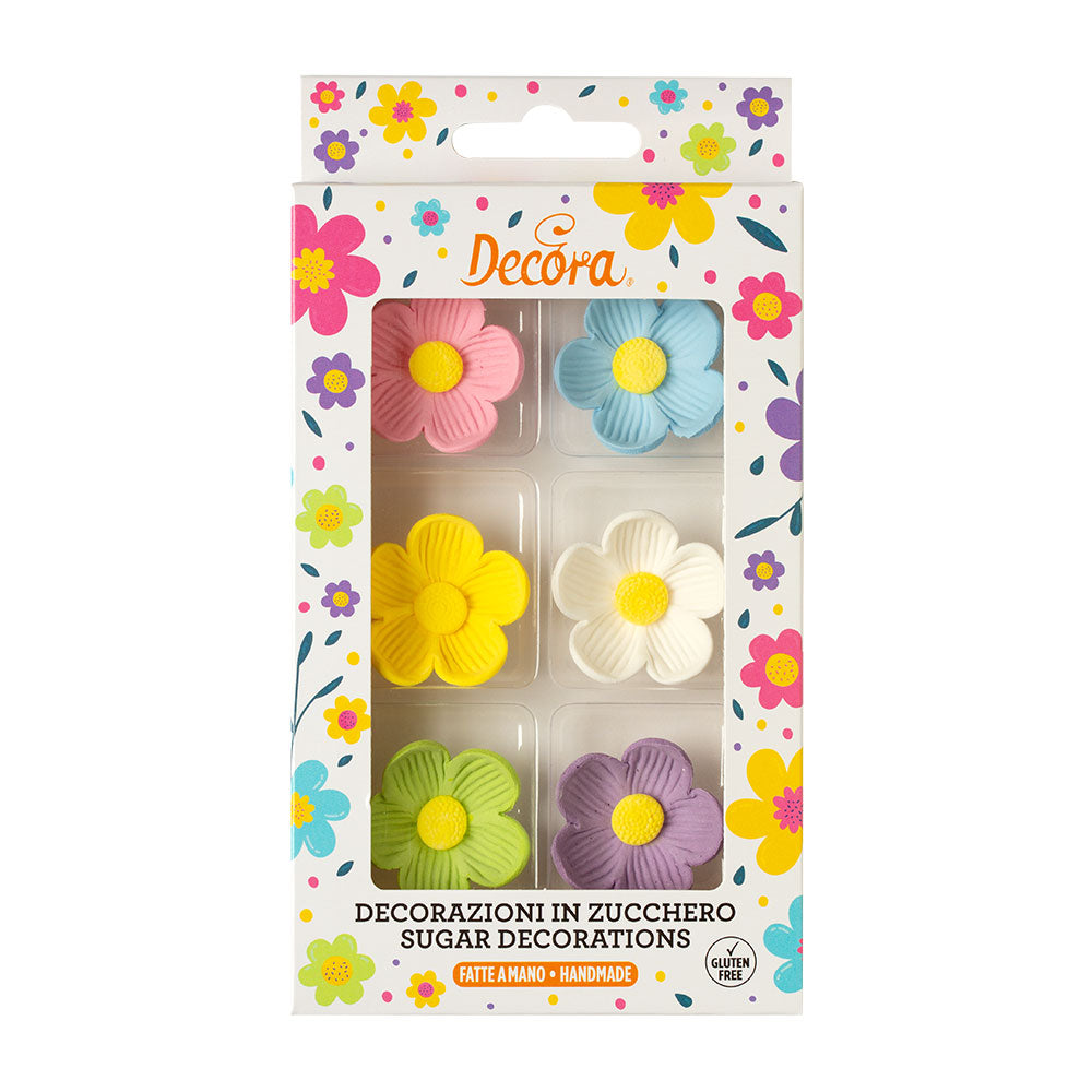Decora Assorted Large Sugar Flowers