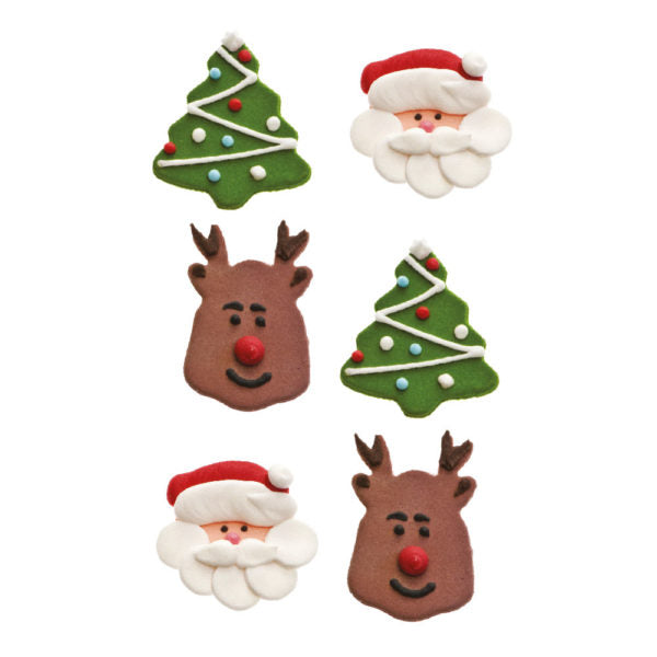 Decora Santa Reindeer Sugar Decorations