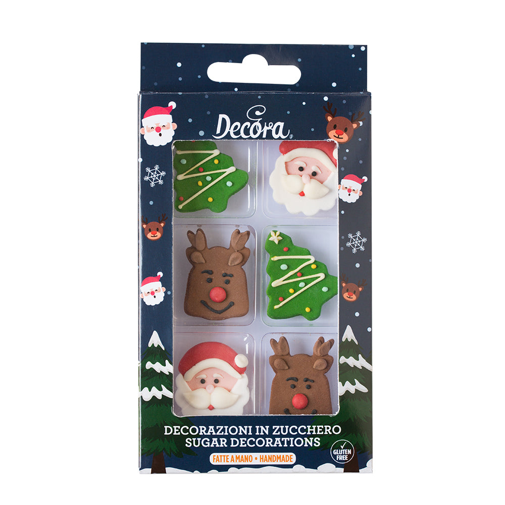 Decora Santa Reindeer Sugar Decorations