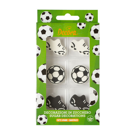 Decora Football Sugar Decorations