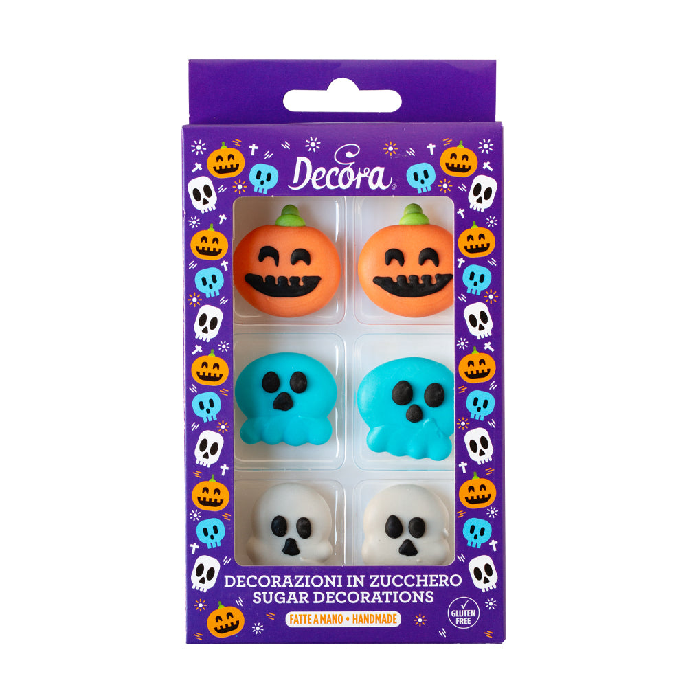 Decora Sugar Pumpkins & Skulls