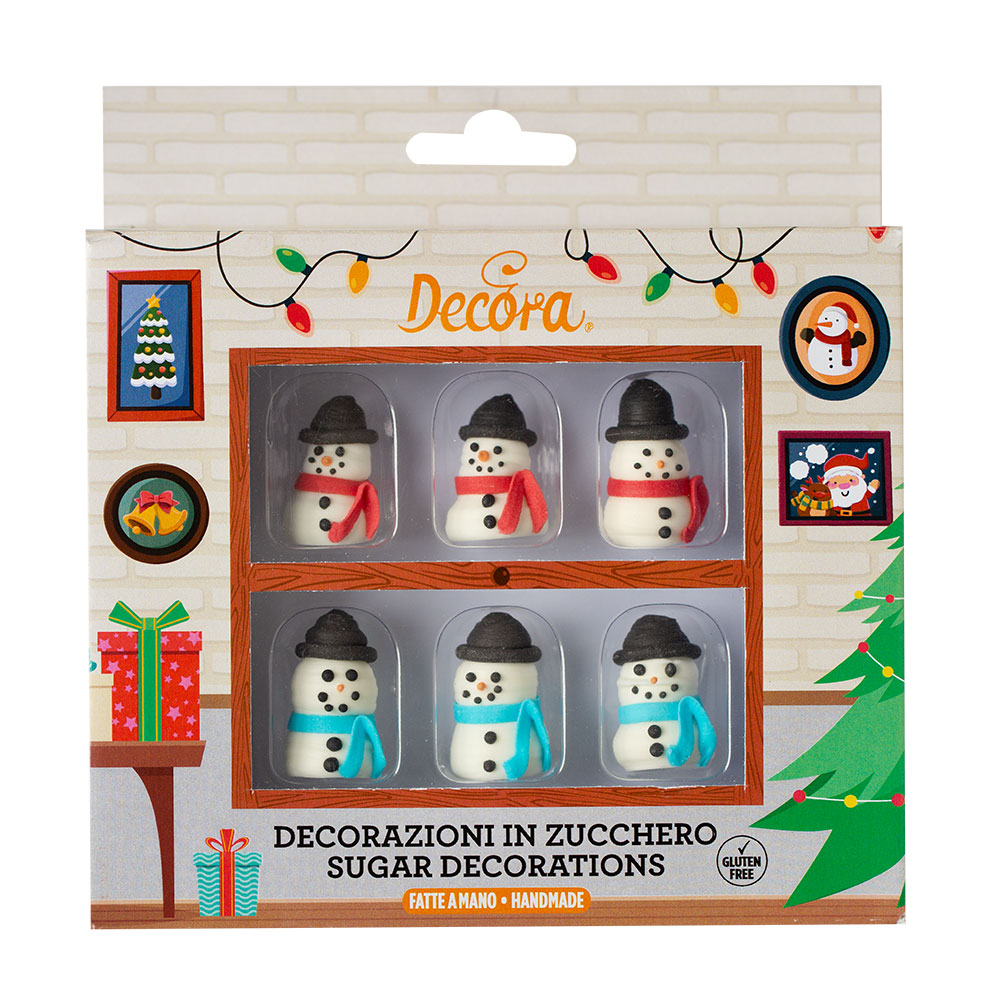 Decora 3D Sugar Snowmen