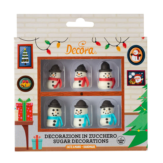 Decora 3D Sugar Snowmen