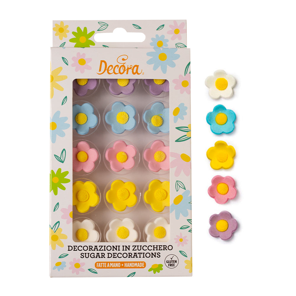Decora Assorted Medium Sugar Flowers
