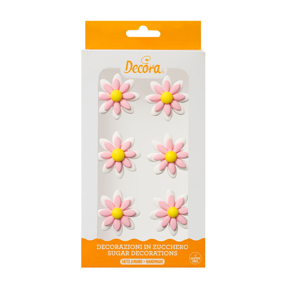 Decora Pink Sugar Daisies