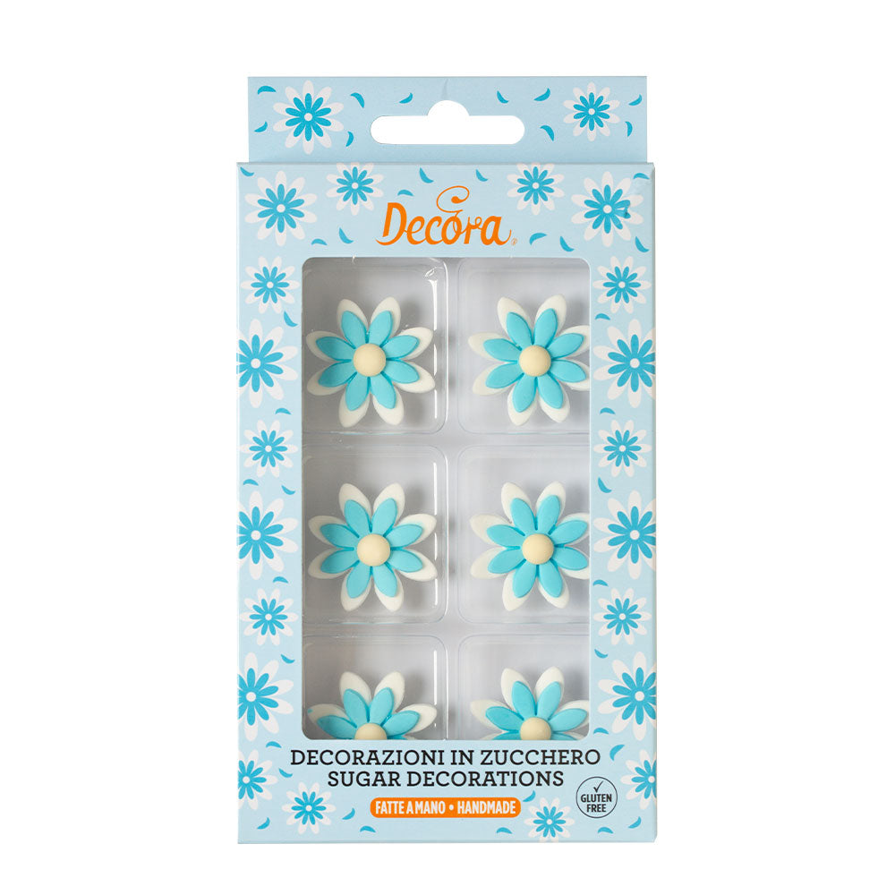 Decora Sky Blue Sugar Daisies