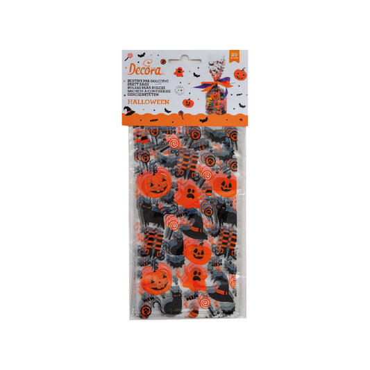 Decora Halloween Pumpkin & Cat Treat Bags