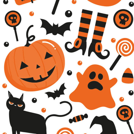 Decora Halloween Pumpkin & Cat Treat Bags