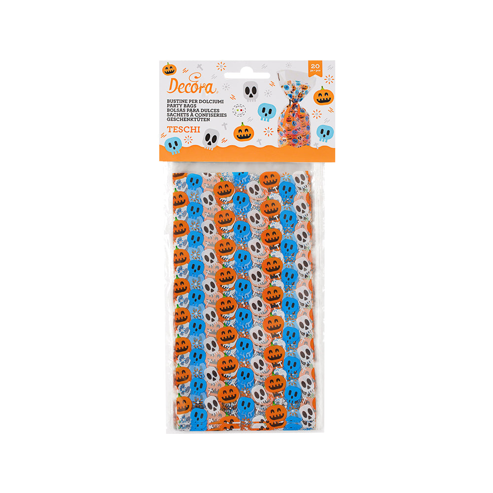 Decora Halloween Pumpkin & Skull Treat Bags