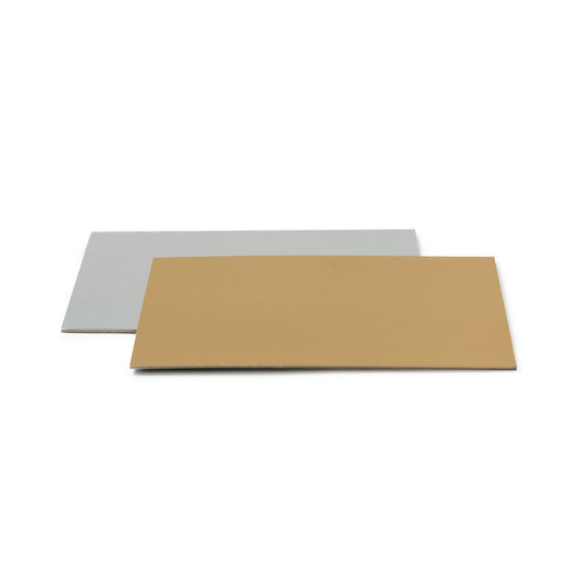 Decora Rectangular Gold/Silver Cake Card 25x35cm