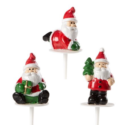 Mini Santa Cake & Log Decoration