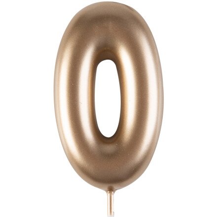 Dark Gold Candle - Number 0