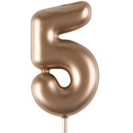 Dark Gold Candle - Number 5