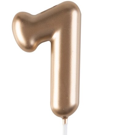 Dark Gold Candle - Number 7