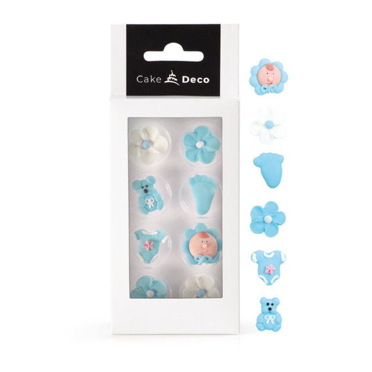 Cake Deco Baby Boy Sugar Decorations