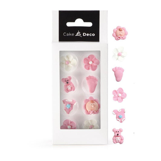 Cake Deco Baby Girl Sugar Decorations