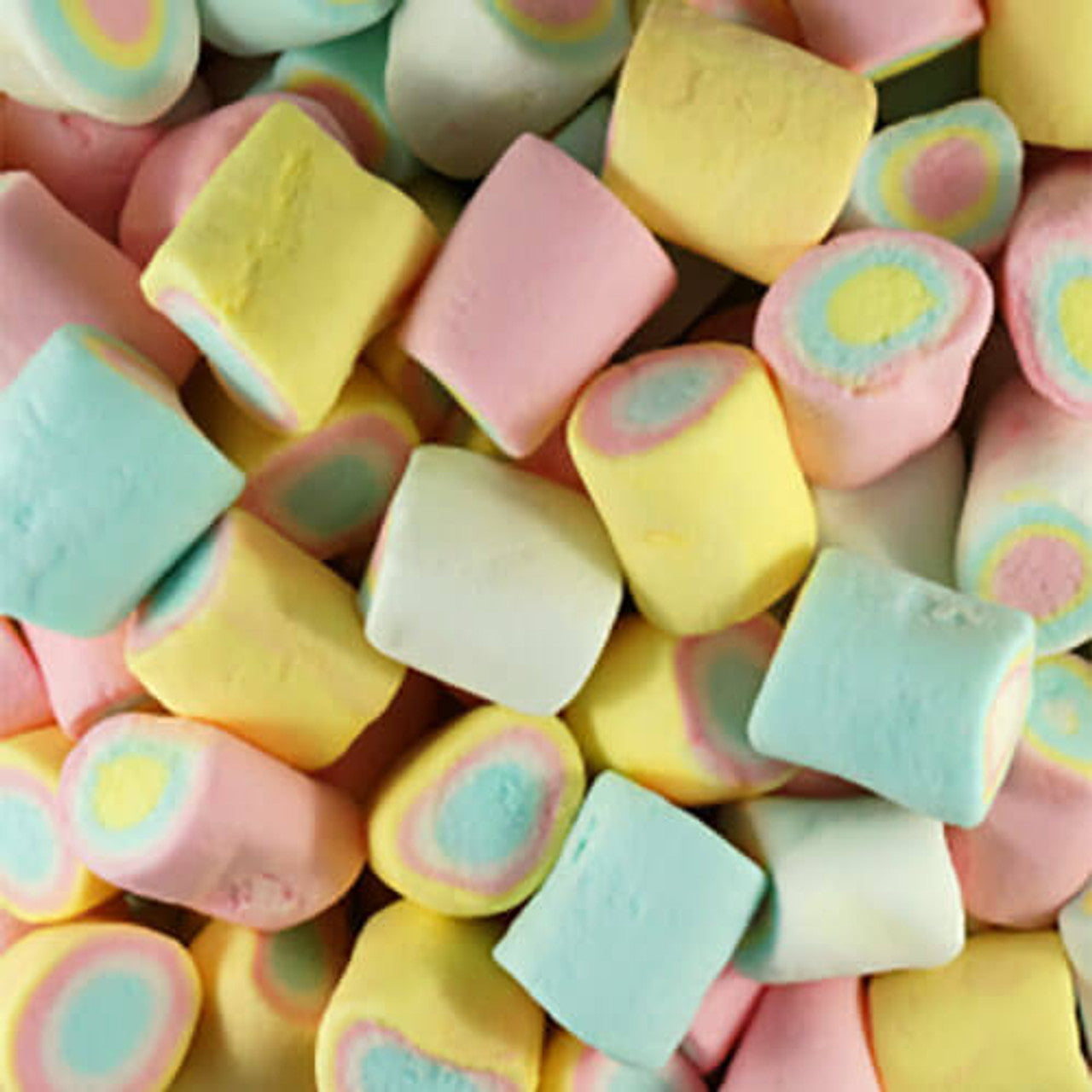 Marshmallow Rainbow Tubes
