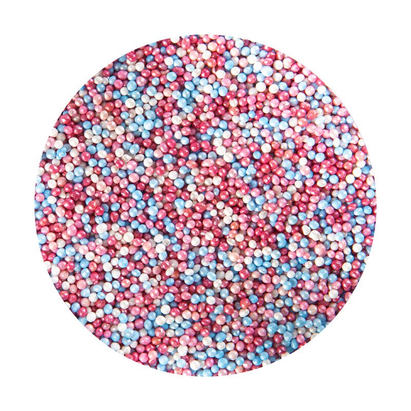 Cake Deco Metallic Pink & Blue Nonpareil