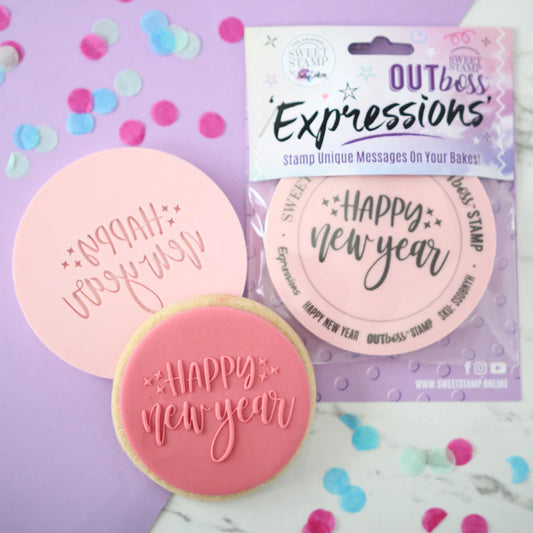 Sweet Stamp OUTboss Expressions - Happy New Year - Regular Size