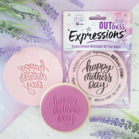 Sweet Stamp OUTboss Expressions - Elegant Happy Mothers Day - Regular Size