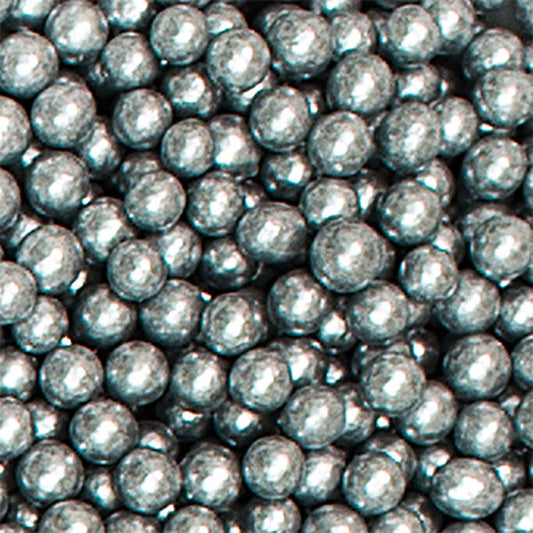 Decora Silver Metallic Pearls 4mm