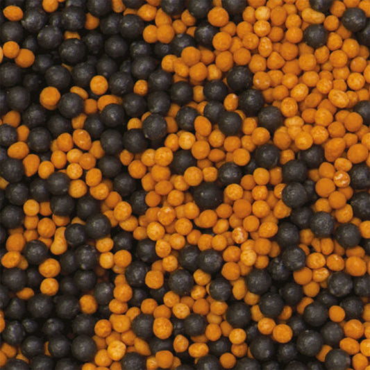 Decora Nonpareils Black & Orange Pearls 1.5mm