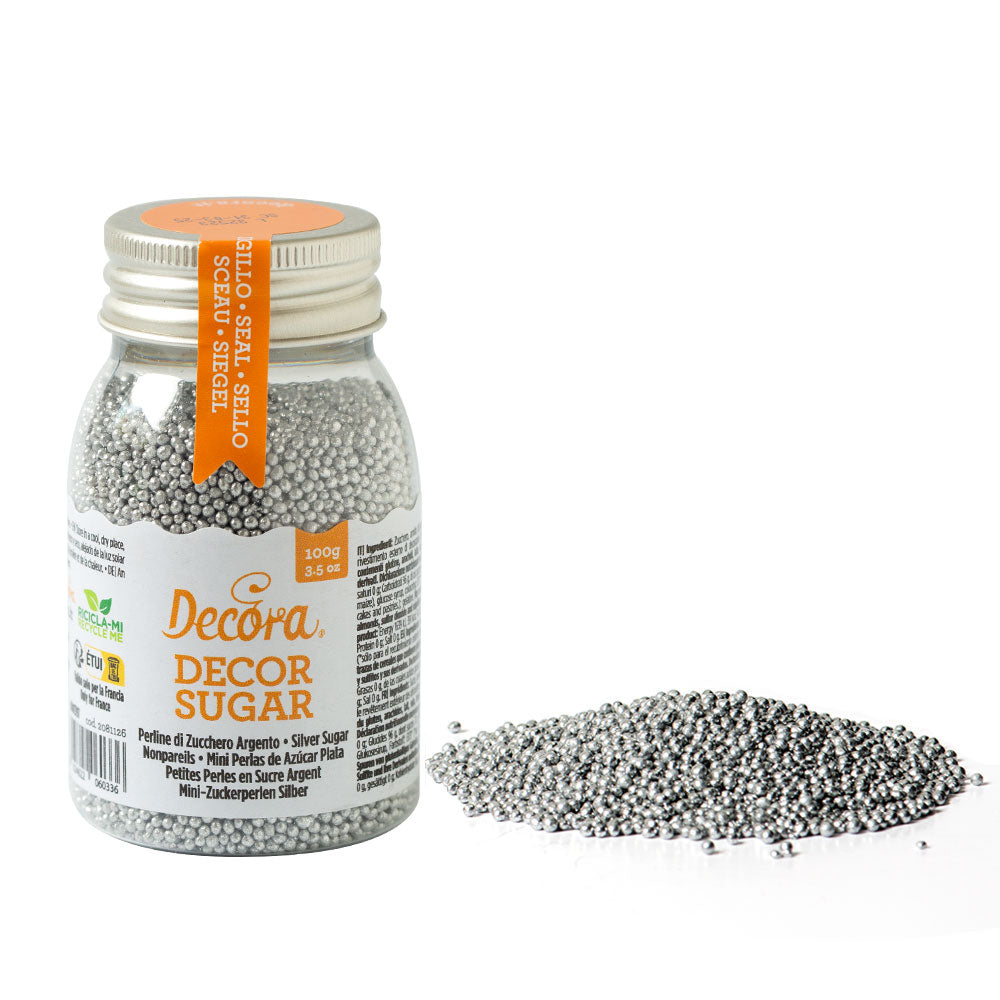 Decora Silver Metallic Pearls 1.5mm
