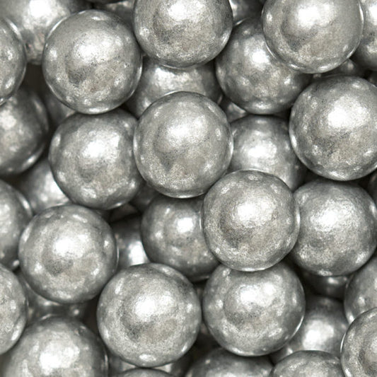 Decora Silver Metallic Pearls 8mm