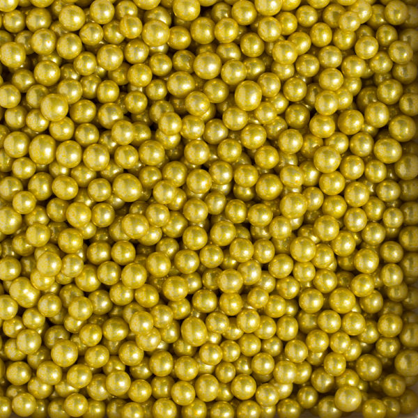 Decora Gold Metallic Pearls 5mm