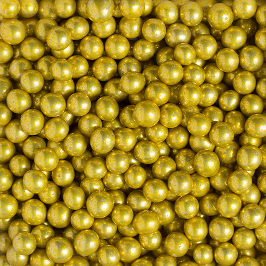 Decora Gold Metallic Pearls 7mm