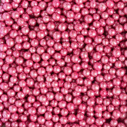 Decora Pink Metallic Pearls 5mm