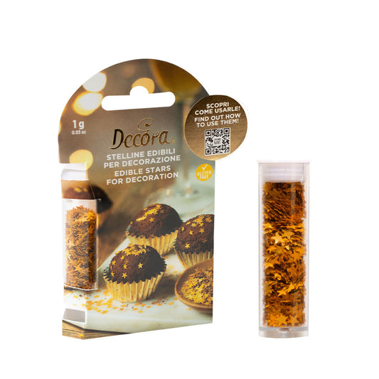 Decora Edible Mini Gold Stars