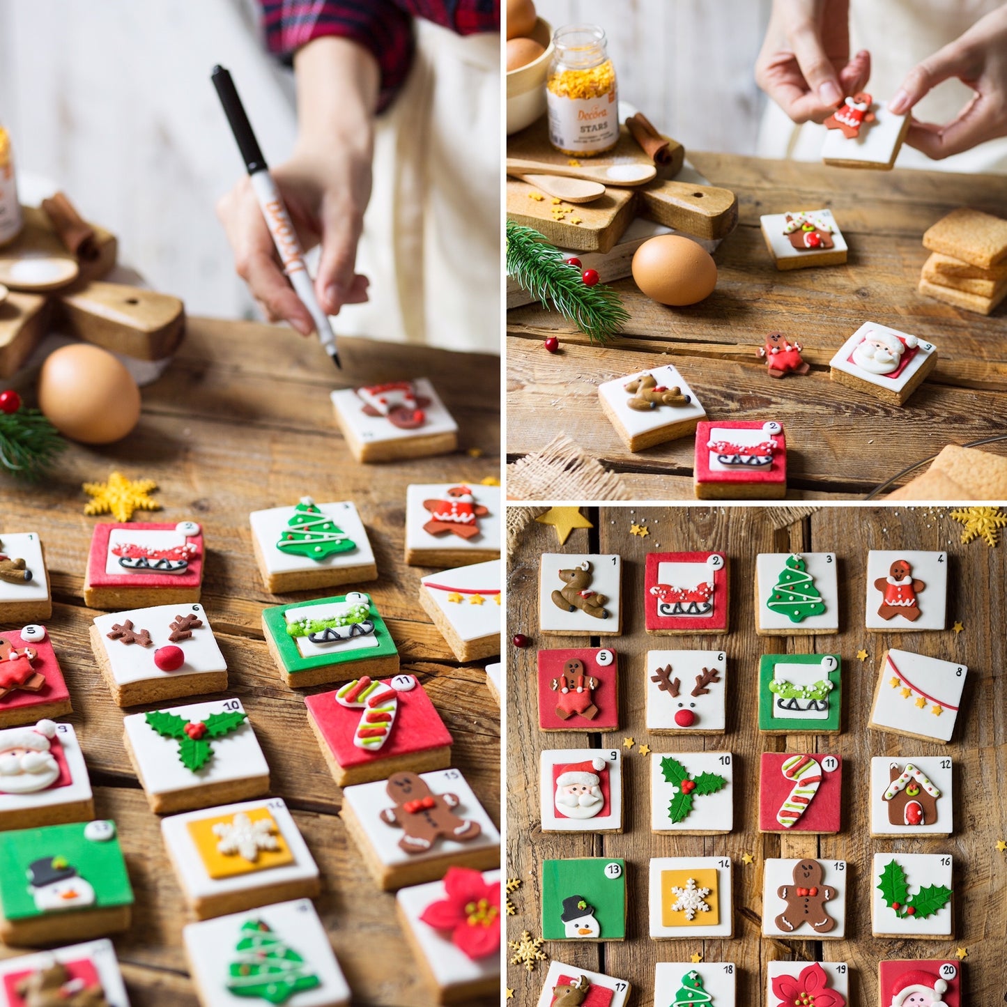 Decora Santa Reindeer Sugar Decorations