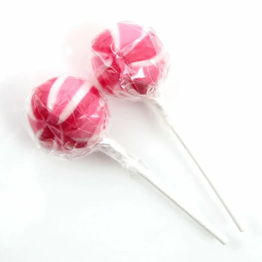 Striped Strawberry Lolly