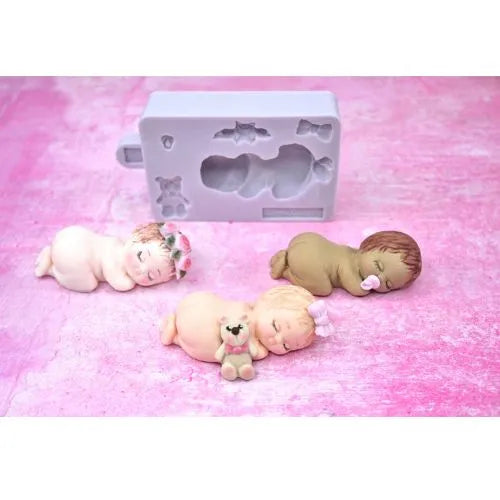 Karen Davies 3D Undressed Sleeping Baby Silicone Mould