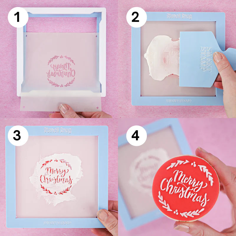 Sweet Stamp Mini Cookie & Cupcake Stencils - Joy to the World