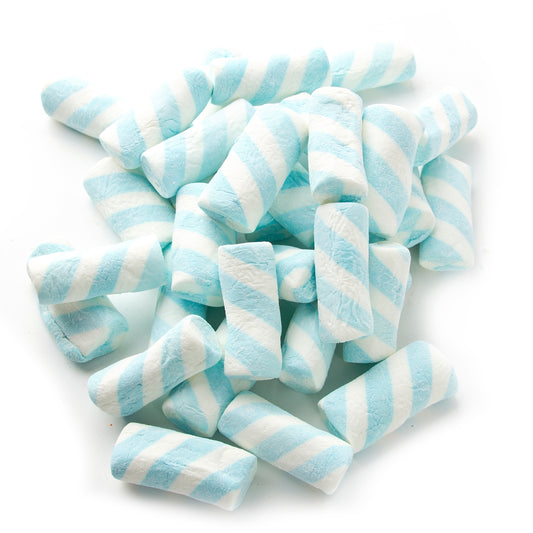 Marshmallow Blue & White Striped Tubes