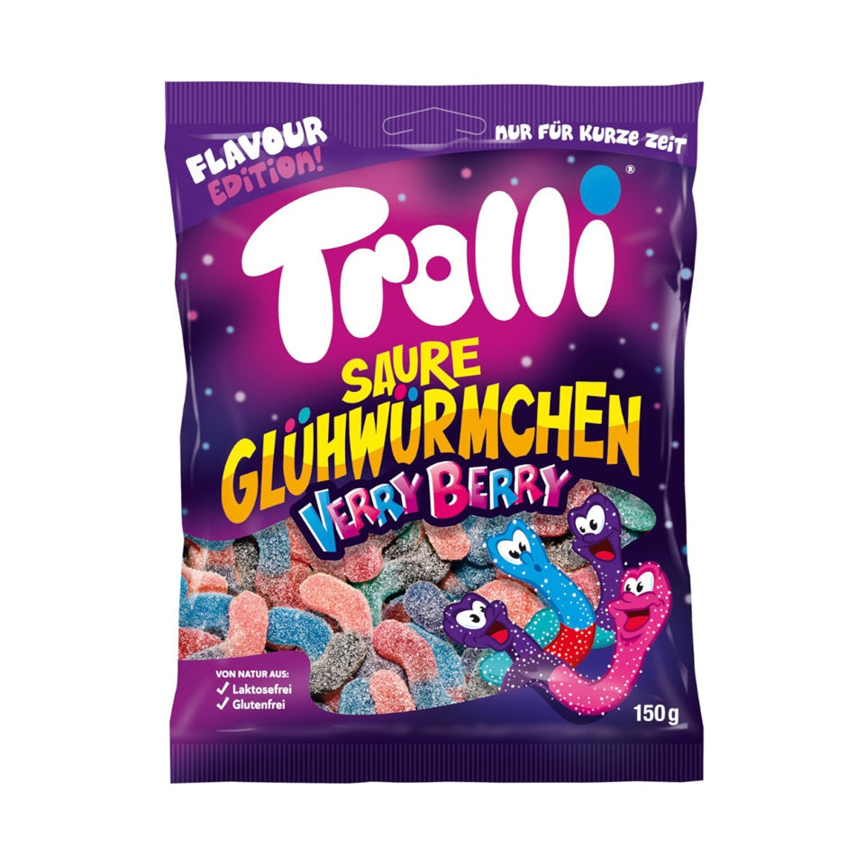 Trolli Sour Glowworms Very Berry