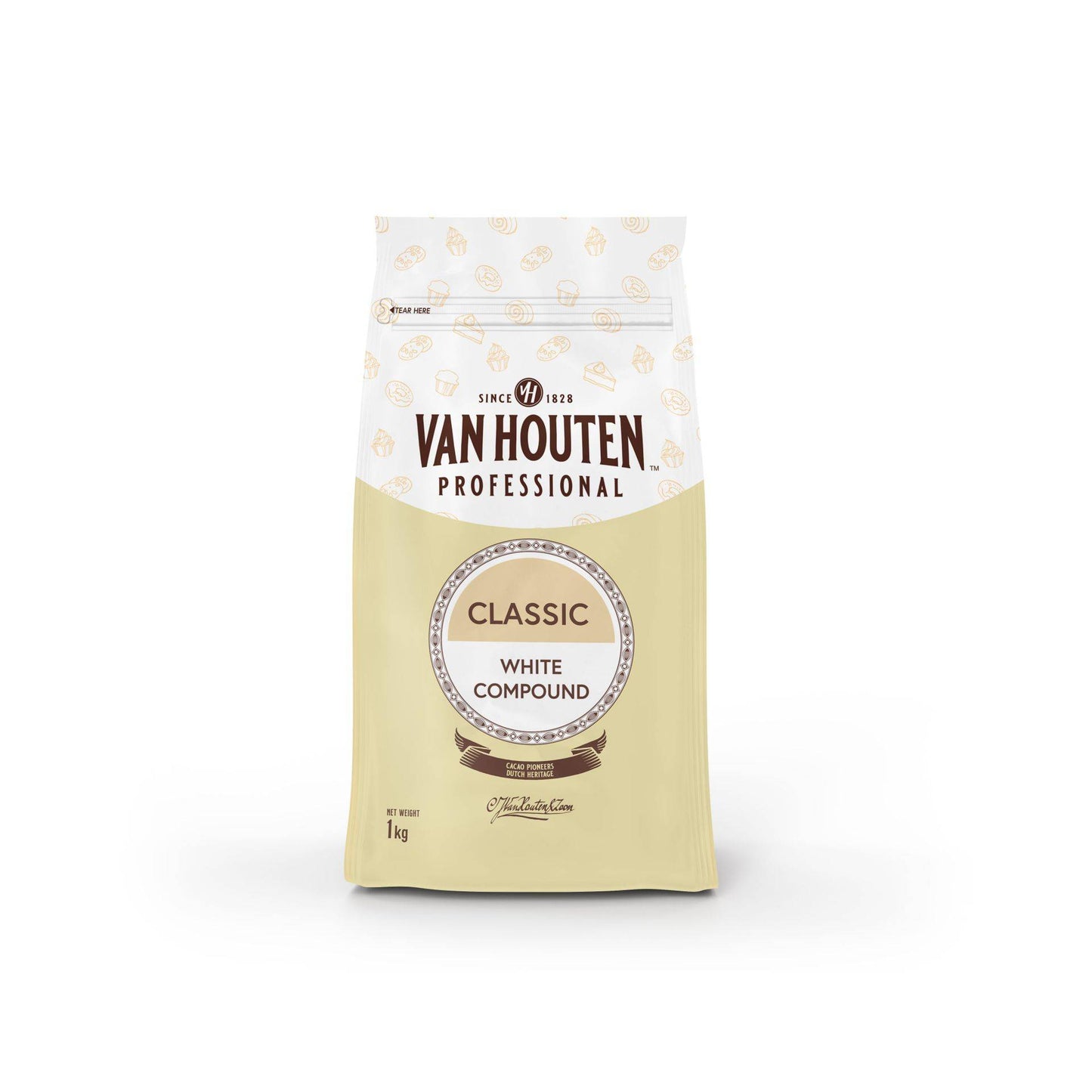 Van Houten Professional Compound White Chocolate - 100g