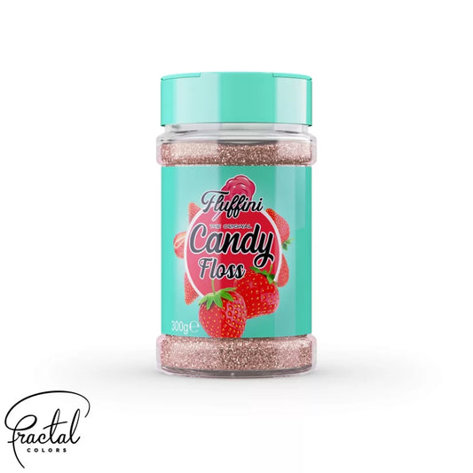 Fluffini Candy Floss Sugar 300g - Strawberry