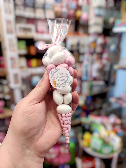 Pink Perlini Candy Cone